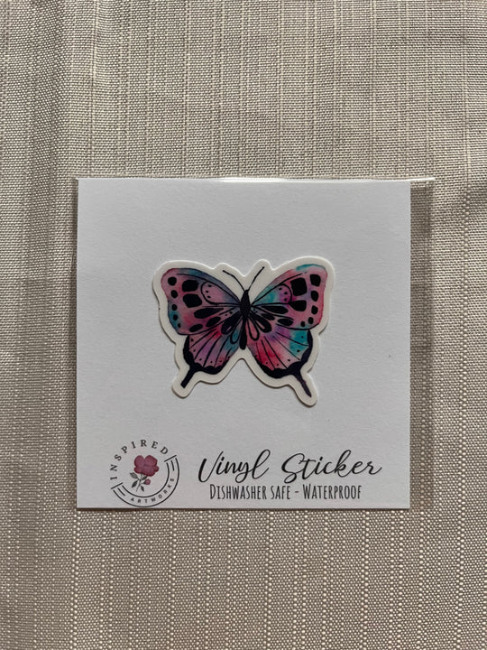 Cotton Candy Butterfly Sticker