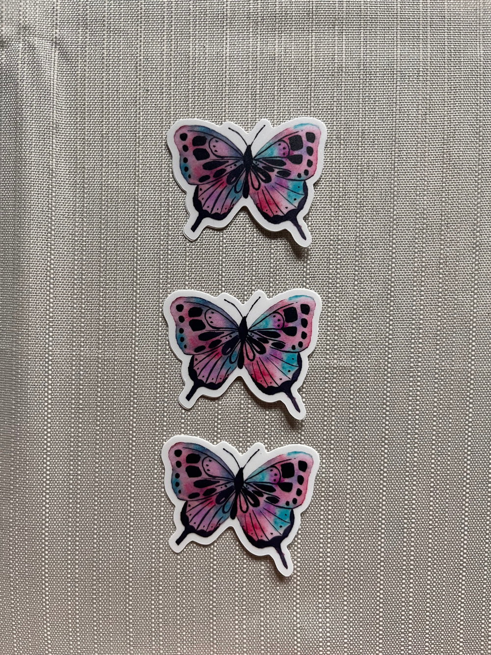Cotton Candy Butterfly Sticker