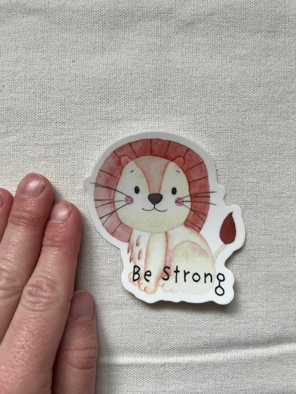 Be Strong Lion Sticker