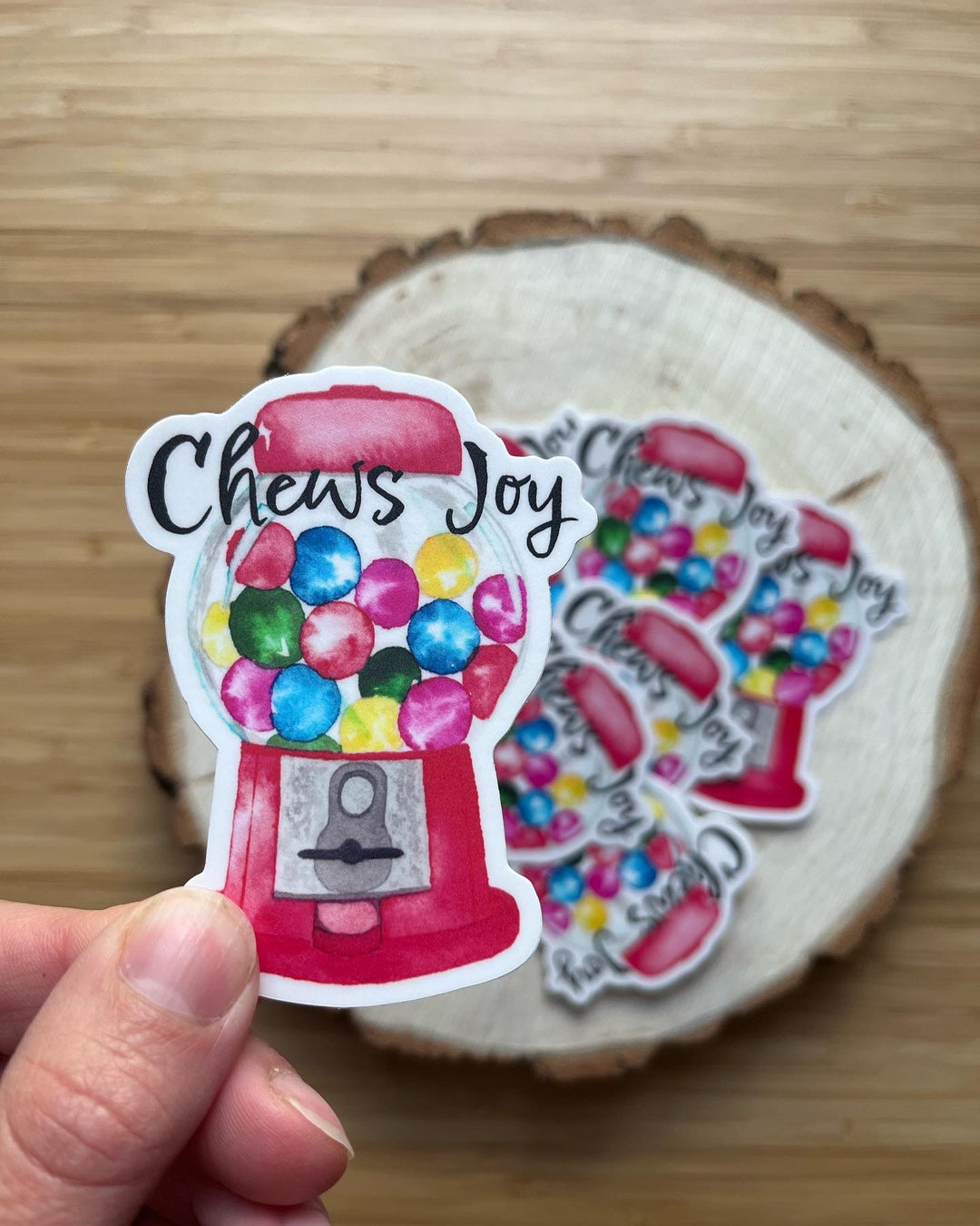 Chews Joy Vinyl Sticker